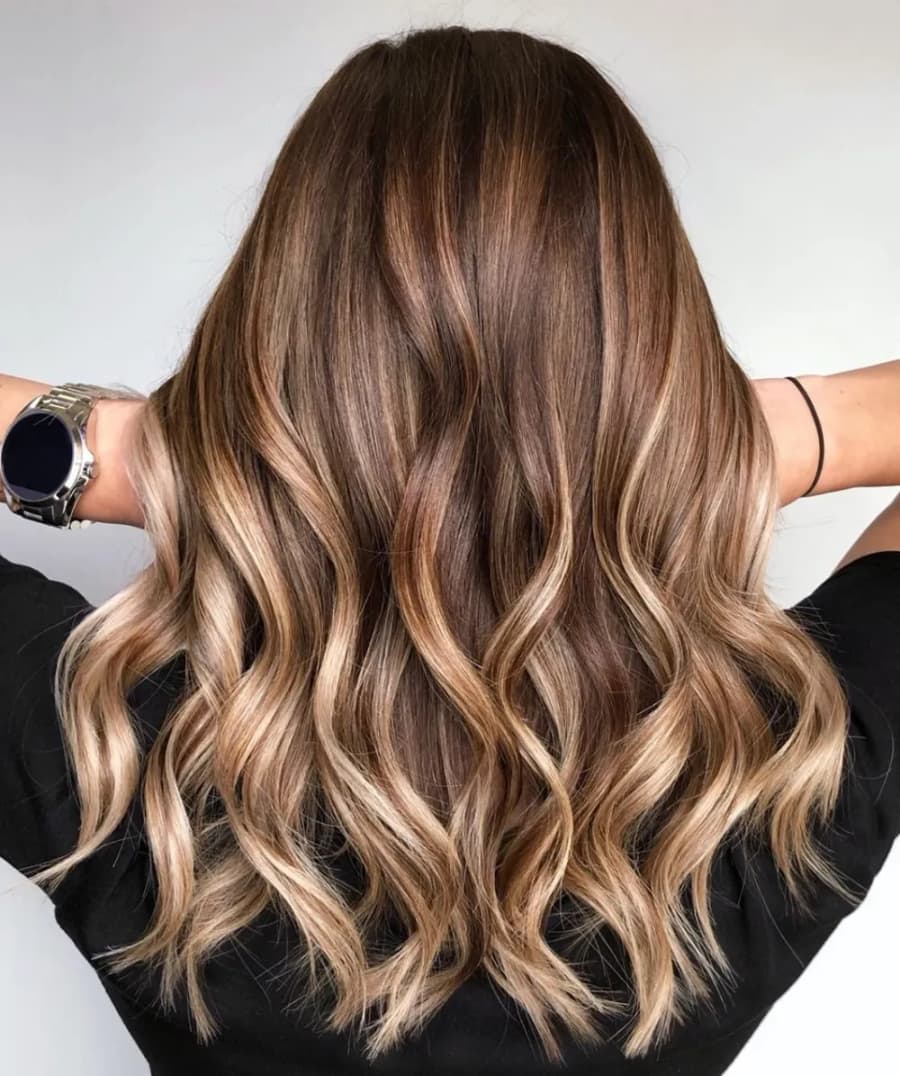A finished blowout and style at Bangs Salon